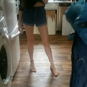 Vintage lee cutoff jean shorts 1990's